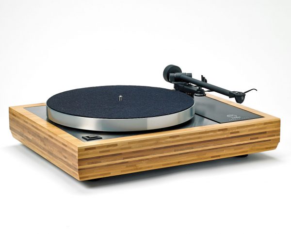 Booplinth bamboo plinth fitted to a Linn Sondek LP12 turntable