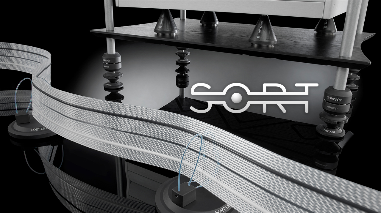 Nordost Sort resonance control systems and hi-fi accessories